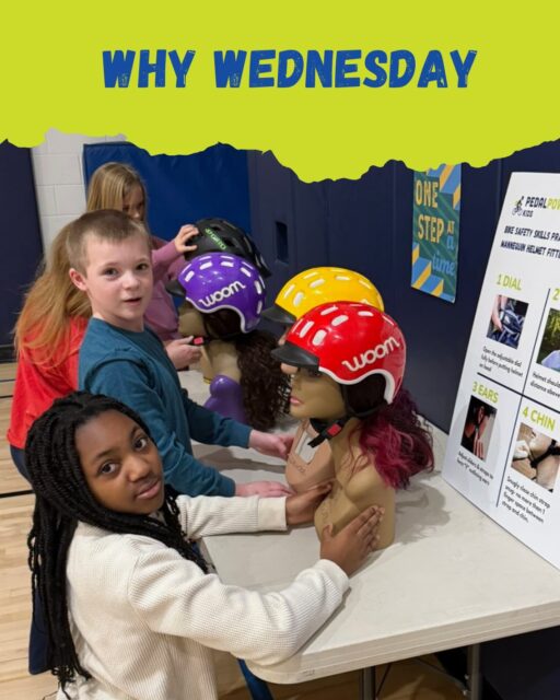 This weekβs #WhyWednesday: βWhy We Teach the ABC Quick Checkβ
Being a safe and responsible bike rider starts before you saddle up. Before every ride, we teach riders to check their bike and equipment for safety and readiness.
Bikes are tools for independence and freedom- and like any other vehicle, bikes need regular maintenance. Young riders feel empowered when they know how to recognize issues with their bike- and may even be able to fix them themselves!
A is for Air: making sure tires are properly inflated
B is for Brakes: making sure they engage and stop correctly
C is for Chain: making sure it is clean, lubricated, and moving smoothly- and if the bike has gears, it shifts cleanly between each one
Quick is for quick releases- making sure seat and wheels are secured.
We teach riders to do a βfit checkβ for safety as well: helmets fit properly on the forehead, the back dial snug, and straps forming a V under each ear and secure under the chin. Riders learn to check their shoelaces, loose clothing and backpack straps to make sure everything is snug and secure.
This quick routine builds ownership, awareness, and confidence so kids can focus on enjoying the ride. As weather warms, we encourage all families to do a thorough ABC Quick Check before heading out to ride- many bikes will need a good spring tune up! π²