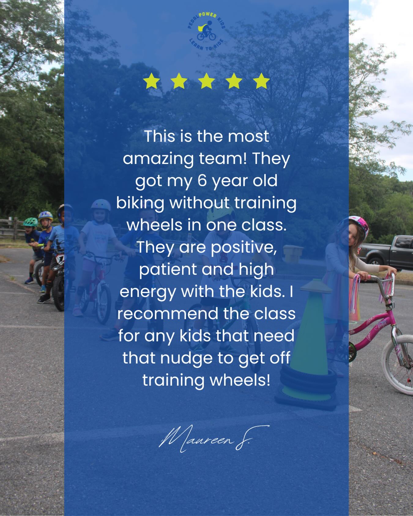 Late Spring riding is coming up soon!
Our next session is the perfect time to build momentum, gain confidence, and help your rider take that next big step, whether thatโs balancing, pedaling, or riding independently.
โThis is the most amazing team! They got my 6 year old biking without training wheels in one class. They are positive, patient and high energy with the kids. I recommend the class for any kids that need that nudge to get off training wheels!โ
Thatโs what the right environment, coaching, and encouragement can do.
Spots are limited and classes fill quickly. Come see it for yourself this spring!