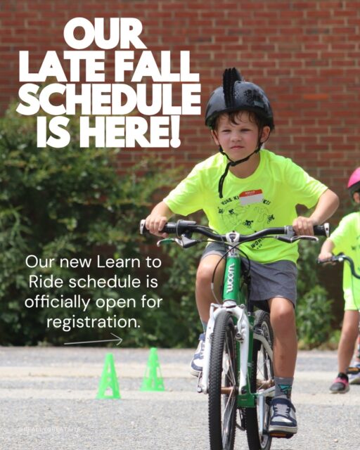 🍂 Late fall riding starts here! 🚲

Our newest Learn to Ride classes are officially open for registration!

Whether your rider is working toward those first independent pedals or building confidence and control on two wheels, our Learn to Ride classes are designed to meet riders where they are and help them keep progressing in a fun, encouraging environment.

📍 St Martin's Lutheran Church School
📍 Millersville — three class options

All classes are 5-week sessions, with bikes provided. 🙌

Ready to make this the season they learn to ride? Swipe to see the full schedule, then head to the link in our bio to register!

#PedalPowerKids #LearnToRide #BikeKids #KidsWhoRide #AnnapolisMD #MillersvilleMD #MarylandKids #BikeSkills