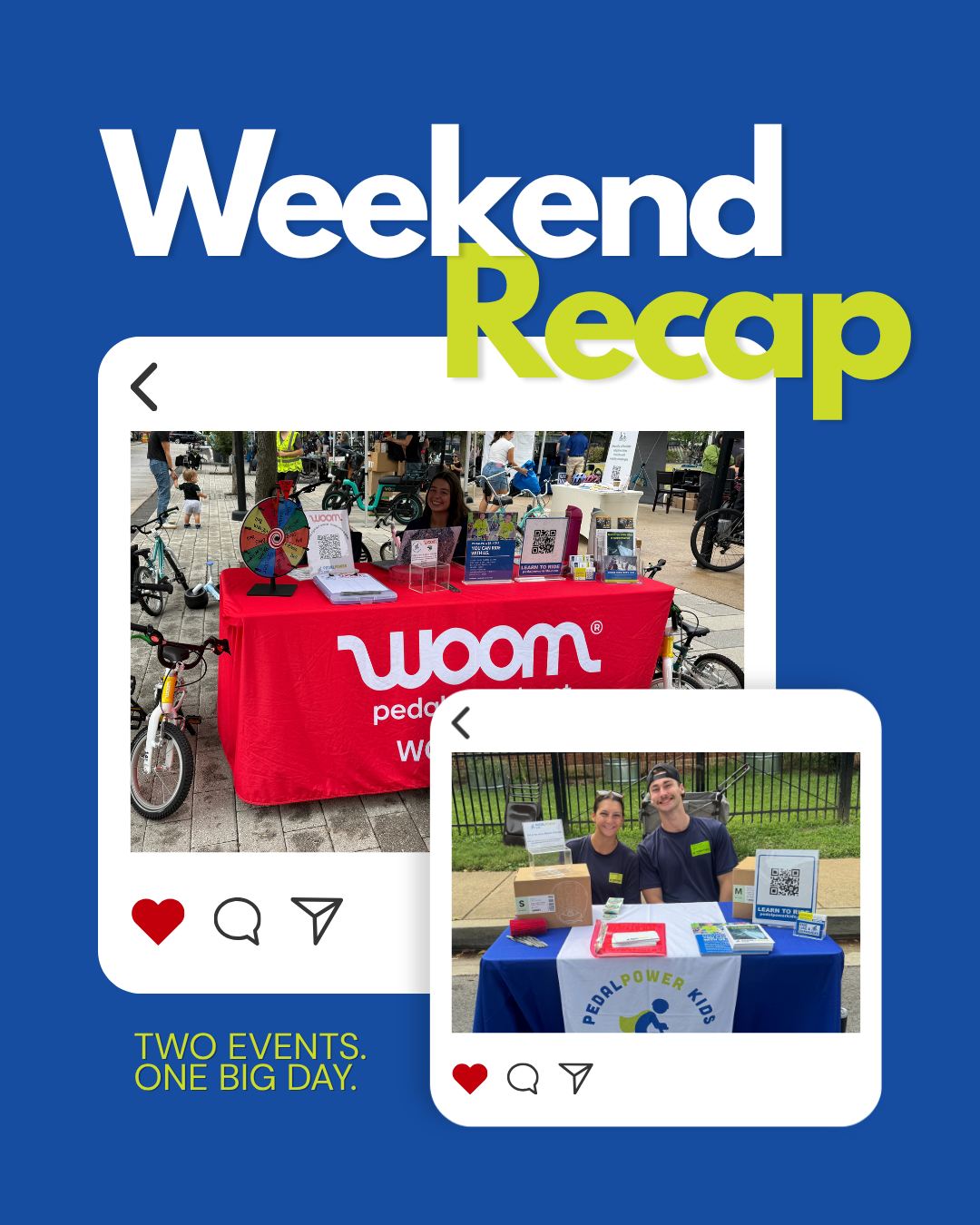 Yesterday was a BIG day for PedalPower Kids! 🚲💚

We spent the day at Eastport on the Move with Eastport Elementary School and DC Family Bike Fest, and we had such an amazing time at both!

From getting kids moving in Eastport to celebrating bikes and community in DC, we loved being part of two events that brought families together and got kids excited about being active on two wheels. 💙

A huge thank you to everyone who invited us to be part of their events, we had so much fun!

Want PedalPower Kids at your next event? We’d love to join you!

📧 hi@pedalpowerkids.com