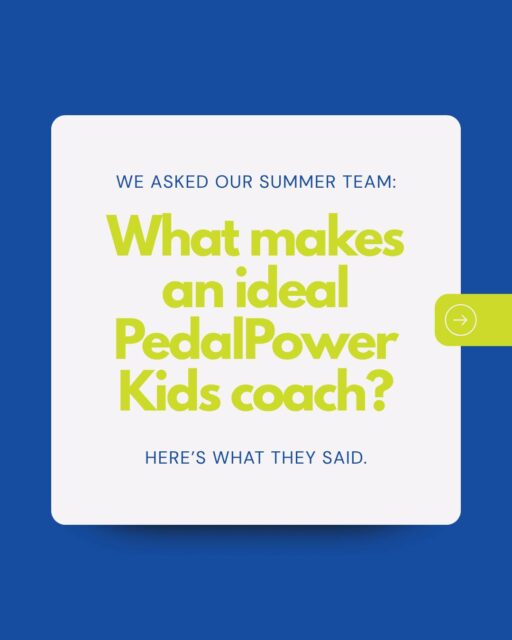 We asked our summer team what they think makes an ideal PedalPower Kids coach and we loved their answers. 💚

There’s a lot more to being a PPK coach than teaching kids to ride a bike. It’s about patience, energy, curiosity, flexibility, teamwork, relentless optimism, and most importantly, believing in and caring about each and every one of our riders.

Swipe through to hear what our team had to say. 👇

Think you’d be a great fit for PPK? We’re hiring for the school year! We’re looking for both Lead Coaches (educators, experience w/ kids & bikes) and Assistant Coaches (entry-level) for school day, afterschool and weekend work in Annapolis, Baltimore and DC.

Apply through the link in our bio and tag someone who would make a great coach. 🚲
#PedalPowerKids #PPKCoach #NowHiring #KidsBike #BikeCoach