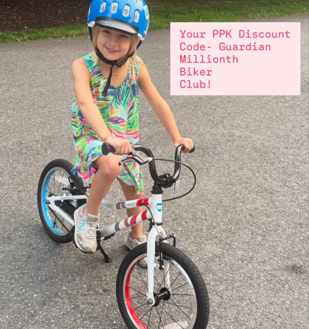 Congrats to our friends at @guardianbikes for selling 1 million bikes- that’s - whole lot #morekidsonbikes! 🎉 🎉 Check out their sale through the 19th- code pedalpower10 gives you an extra 10 percent off their already-discounted prices- plus lots of extras this weekend only! As always, we’re happy to sizing guidance- just drop us a line! Use our link to purchase in bio. How cute is our PedalPower model on the special edition millionth bike model? 🥰